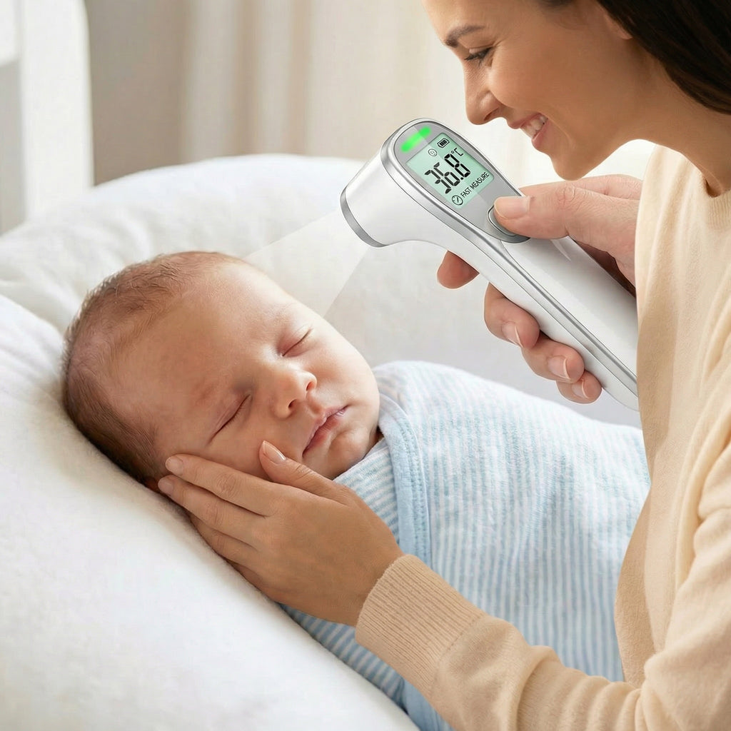 THERMVIBE - Während andere Thermometer raten, scannt unseres präzise – ganz ohne Hautkontakt.