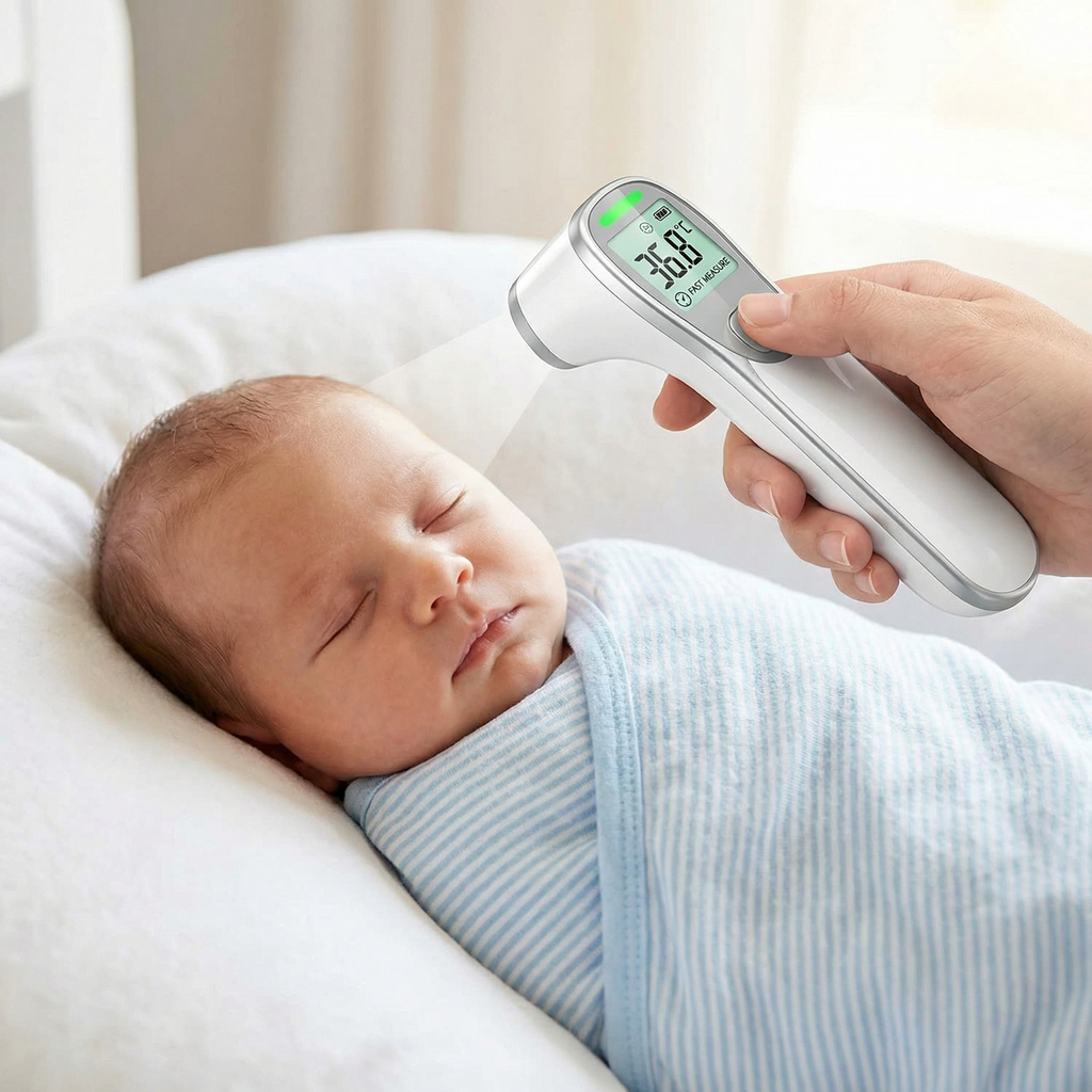 THERMVIBE - Während andere Thermometer raten, scannt unseres präzise – ganz ohne Hautkontakt.