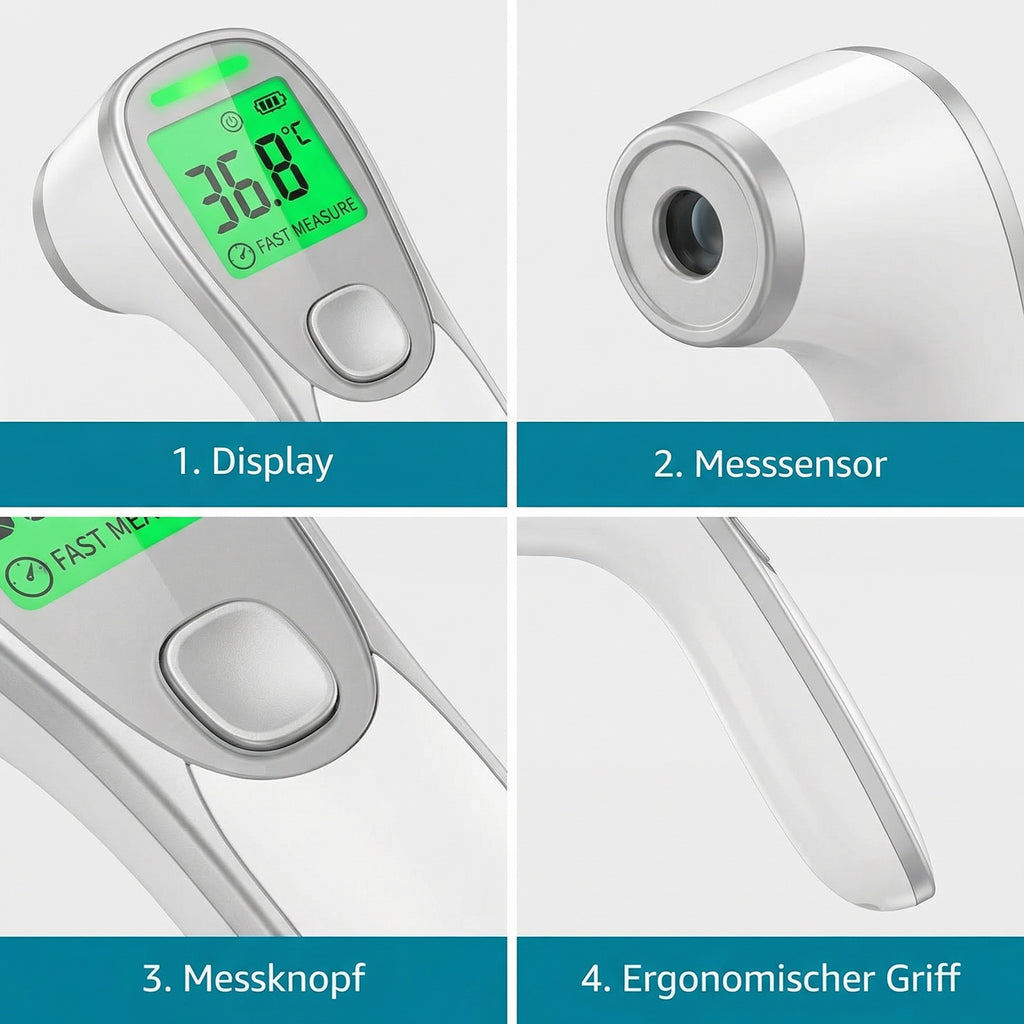 THERMVIBE - Während andere Thermometer raten, scannt unseres präzise – ganz ohne Hautkontakt.